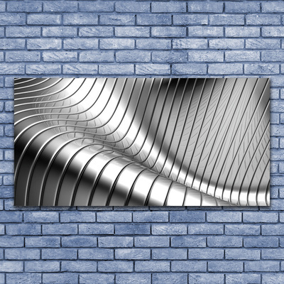 Canvas Wall art Abstract art silver