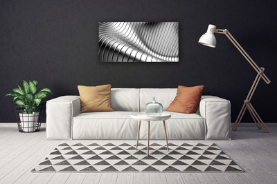 Canvas Wall art Abstract art silver