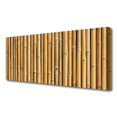 Canvas Wall art Bamboo canes floral yellow