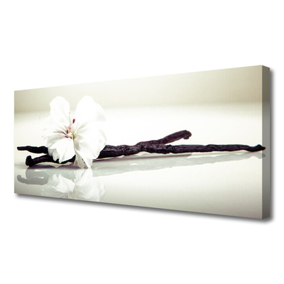 Canvas Wall art Flower floral white