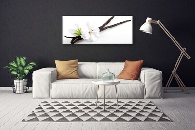 Canvas Wall art Flower floral white