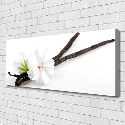 Canvas Wall art Flower floral white