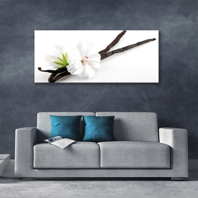 Canvas Wall art Flower floral white