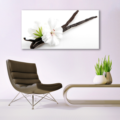 Canvas Wall art Flower floral white