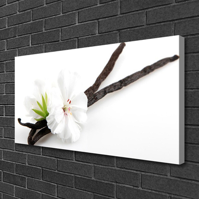 Canvas Wall art Flower floral white