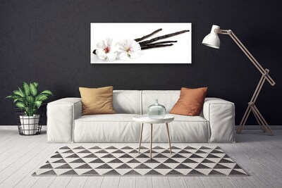 Canvas Wall art Flower floral white