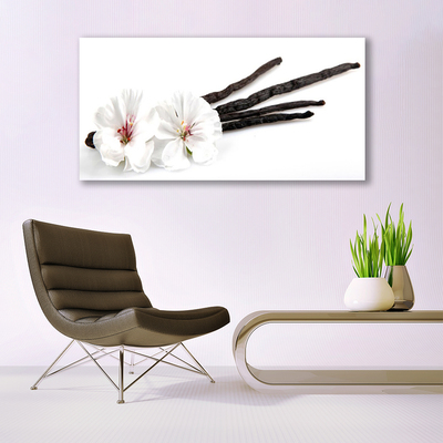 Canvas Wall art Flower floral white