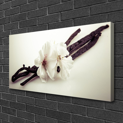 Canvas Wall art Flowers floral white