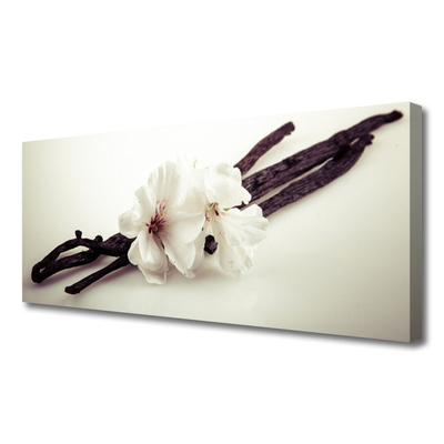 Canvas Wall art Flowers floral white