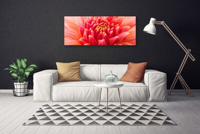 Canvas Wall art Flower floral orange