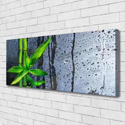 Canvas Wall art Bamboo stalks floral green