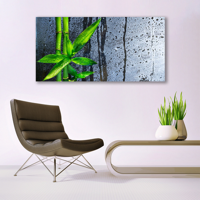 Canvas Wall art Bamboo stalks floral green