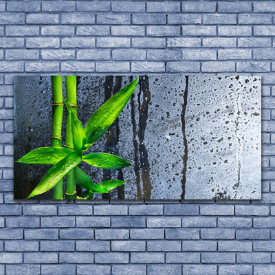 Canvas Wall art Bamboo stalks floral green