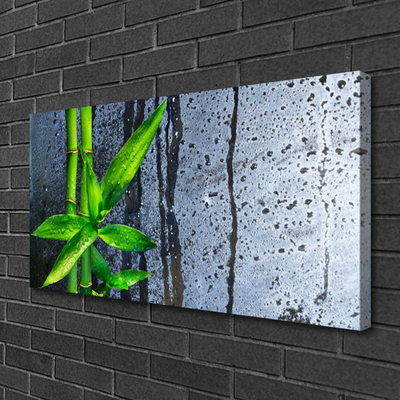 Canvas Wall art Bamboo stalks floral green