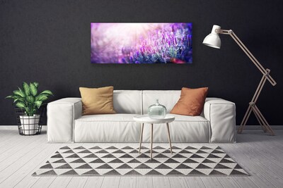 Canvas Wall art Flowers floral pink purple