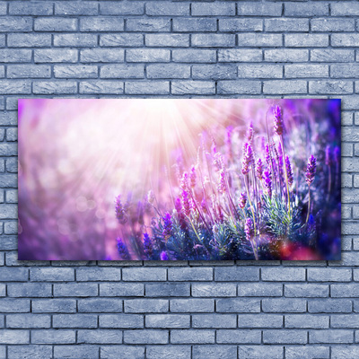 Canvas Wall art Flowers floral pink purple