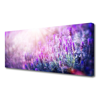 Canvas Wall art Flowers floral pink purple