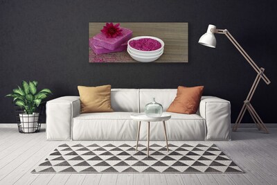 Canvas Wall art Sand soaps art pink