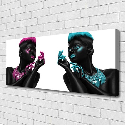 Canvas Wall art Characters art black red blue