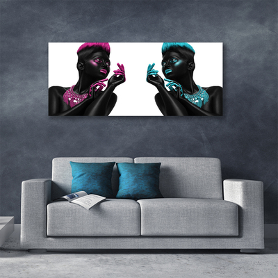 Canvas Wall art Characters art black red blue