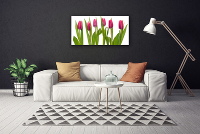 Canvas Wall art Tulips floral red