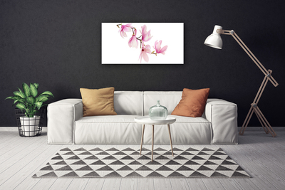 Canvas Wall art Flowers floral pink