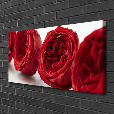 Canvas Wall art Roses floral red