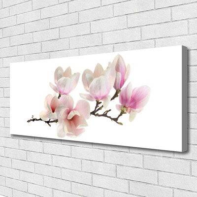 Canvas Wall art Flowers floral pink white