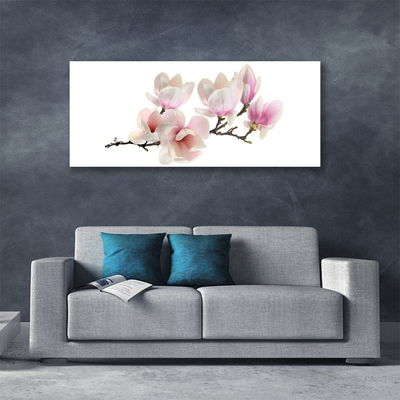 Canvas Wall art Flowers floral pink white