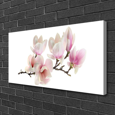 Canvas Wall art Flowers floral pink white