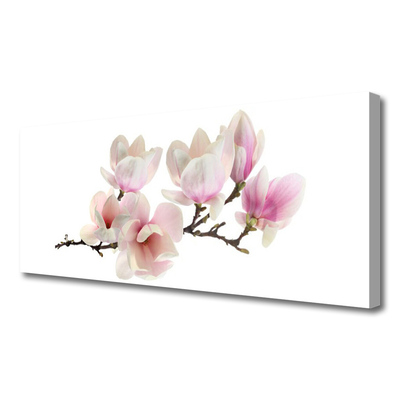 Canvas Wall art Flowers floral pink white