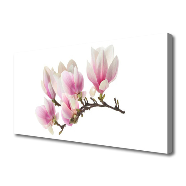 Canvas Wall art Flowers floral pink white