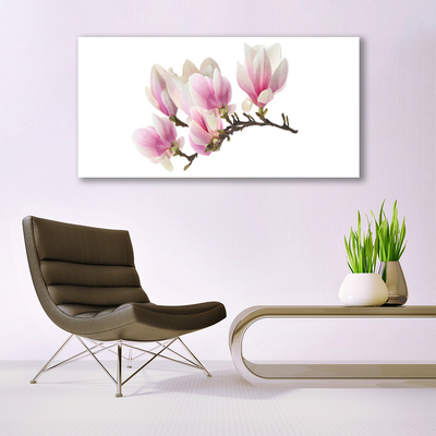 Canvas Wall art Flowers floral pink white