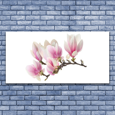 Canvas Wall art Flowers floral pink white