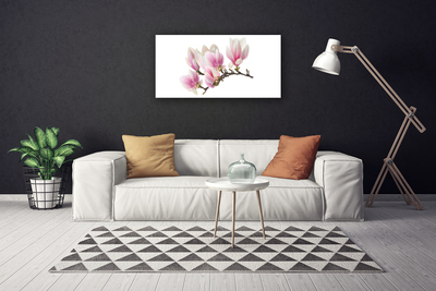 Canvas Wall art Flowers floral pink white