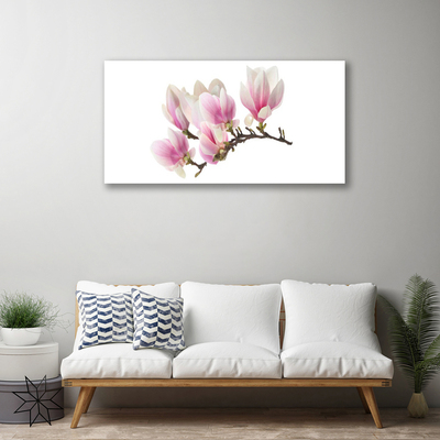 Canvas Wall art Flowers floral pink white