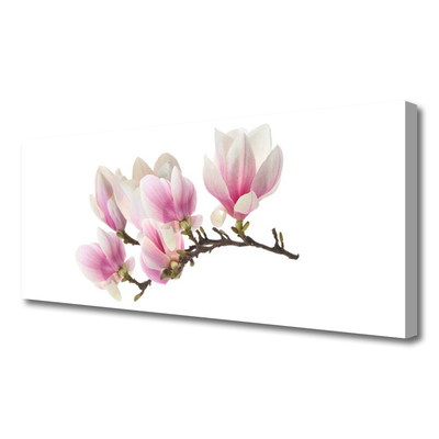 Canvas Wall art Flowers floral pink white