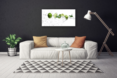 Canvas Wall art Lime water kitchen green