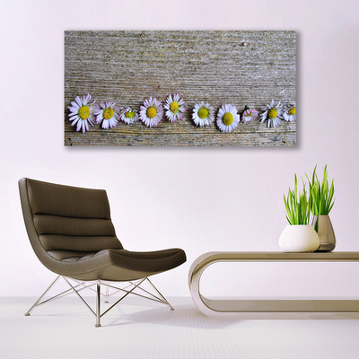 Canvas Wall art Daisy floral yellow white pink