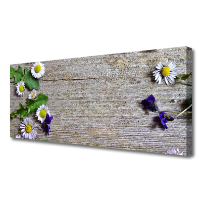 Canvas Wall art Daisy floral pink white yellow