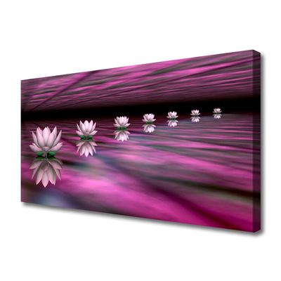 Canvas Wall art Flowers floral pink