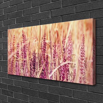 Canvas Wall art Wheat floral brown