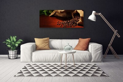 Canvas Wall art Coffee beans kitchen brown