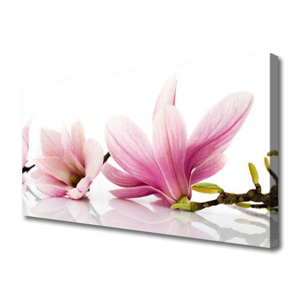 Canvas Wall art Flowers floral pink