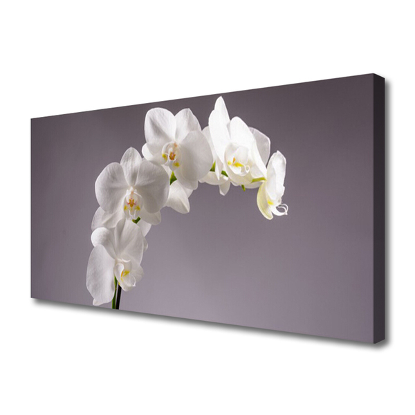 Canvas Wall art Flowers floral white