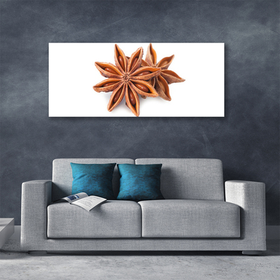 Canvas Wall art Cinnamon floral brown