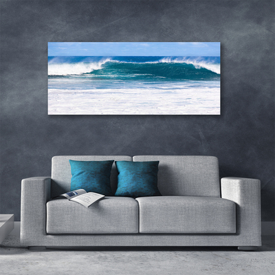 Canvas Wall art Sea landscape blue white