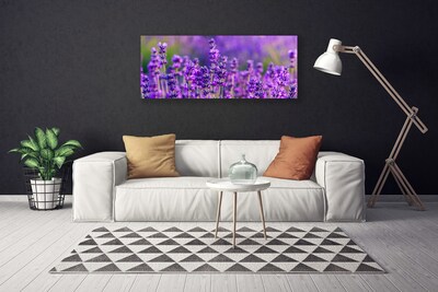 Canvas Wall art Flowers floral purple