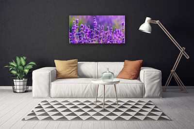 Canvas Wall art Flowers floral purple