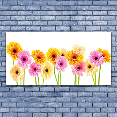 Canvas Wall art Flowers floral yellow pink green